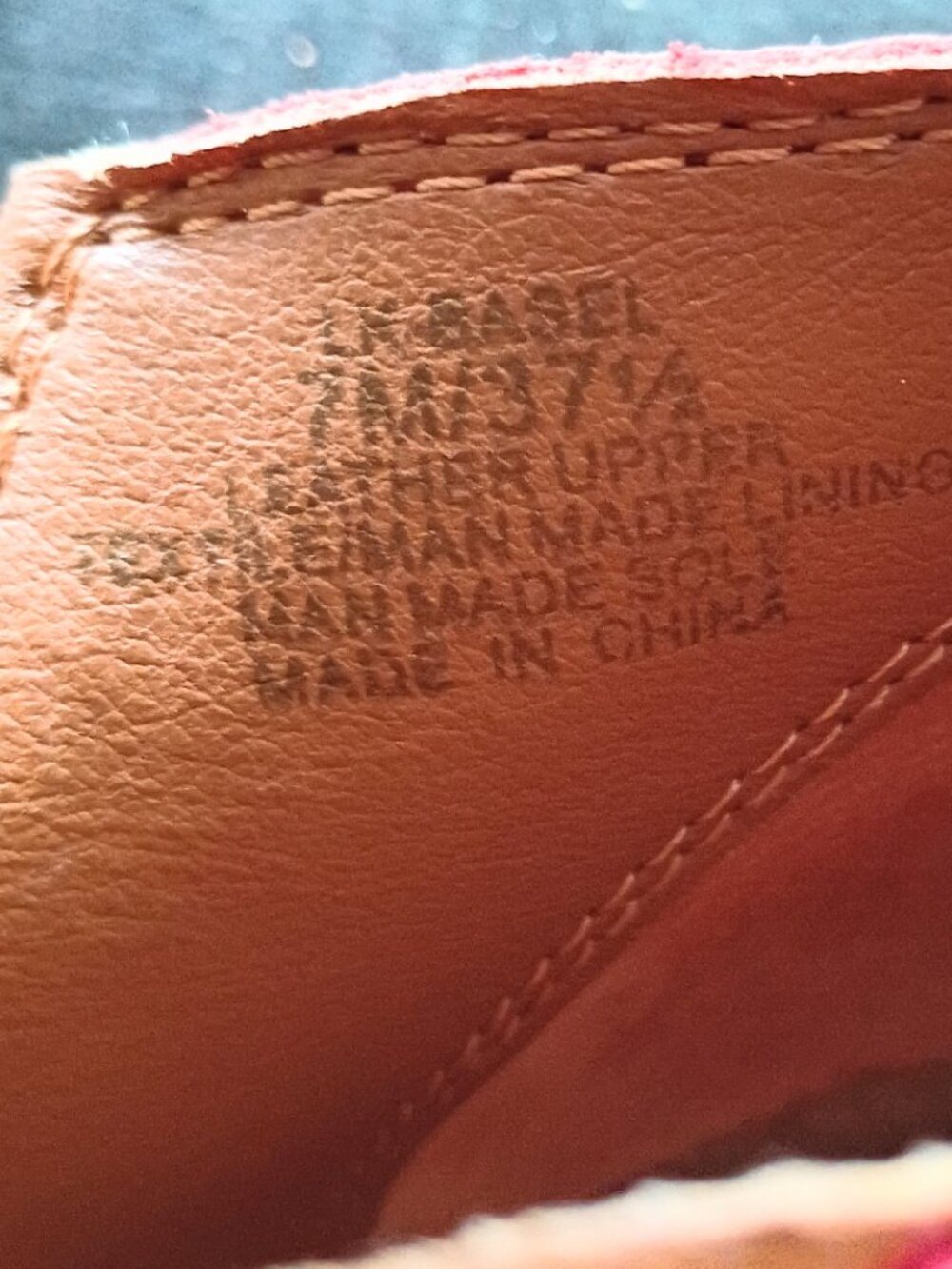LUCKY BRAND Women's Basel Ankle Boots Red Leather Sz 7M - Picture 12 of 12